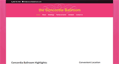 Desktop Screenshot of concordiaballroom.com