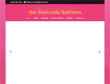 Tablet Screenshot of concordiaballroom.com